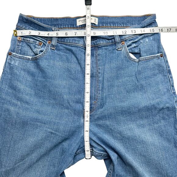 A&F | Women | The Ankle Straight Ultra High Rise Curve Love Denim Jeans | Sz 31 - Picture 4 of 16